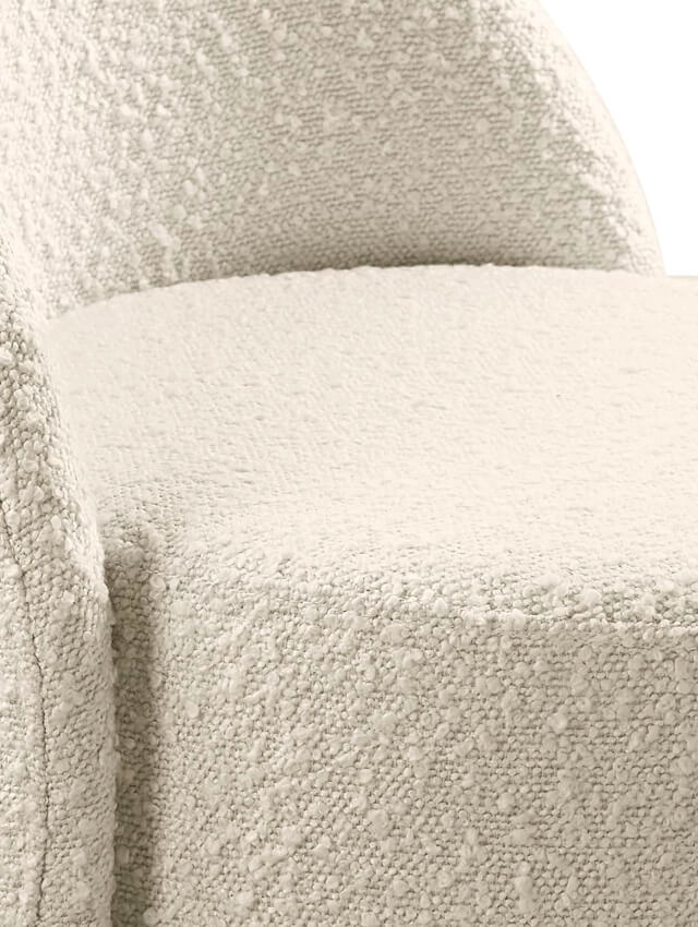 Swivel barrel vanity chair